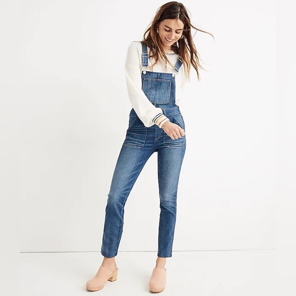 Madewell Tall Skinny Overalls in Jansing Wash - Size XS